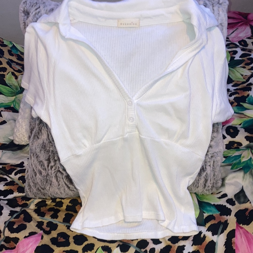 Y2k vintage white shirt